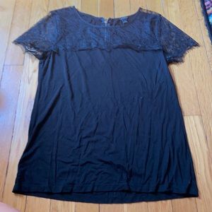 Black lace shirt